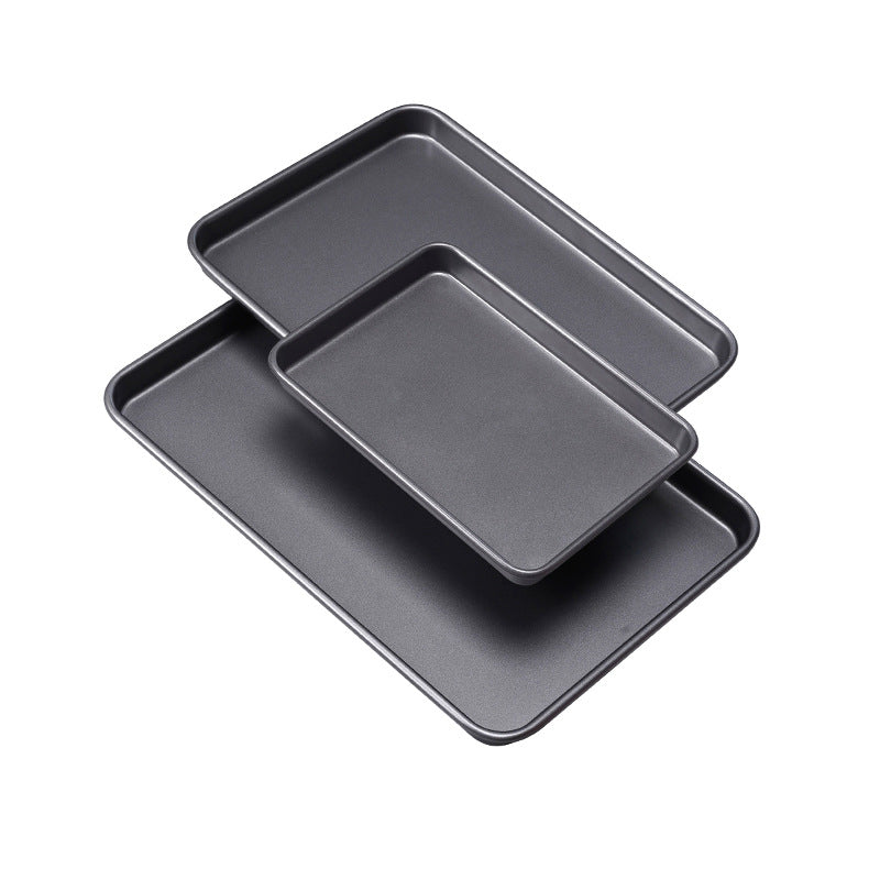 Premium Rectangular Carbon Steel Baking Pan - Thickened Cookie Cake Mold Premium Rectangular Carbon Steel Baking Pan - Thickened Cookie Cake Mold
