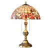 Ultra Size Solid Brass Stand Lamp Tiffany Table Lamp with Flower Decorated Shell Lamp Shade Ultra Size Solid Brass Stand Lamp Tiffany Table Lamp with Flower Decorated Shell Lamp Shade