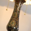 Tiffany Floor Lamp with Flower Shell Shade and Solid Brass Lamp Holder Tiffany Floor Lamp with Flower Shell Shade and Solid Brass Lamp Holder