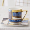 European Luxury Bone China Coffee Cup and Saucer Set - Exquisite Ceramic Tea Cup