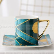 European Luxury Bone China Coffee Cup and Saucer Set - Exquisite Ceramic Tea Cup European Luxury Bone China Coffee Cup and Saucer Set - Exquisite Ceramic Tea Cup