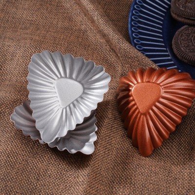 Triangular Portuguese Tart Mold Shell-shaped Egg Tart Cake Mold Set of 5 Triangular Portuguese Tart Mold Shell-shaped Egg Tart Cake Mold Set of 5