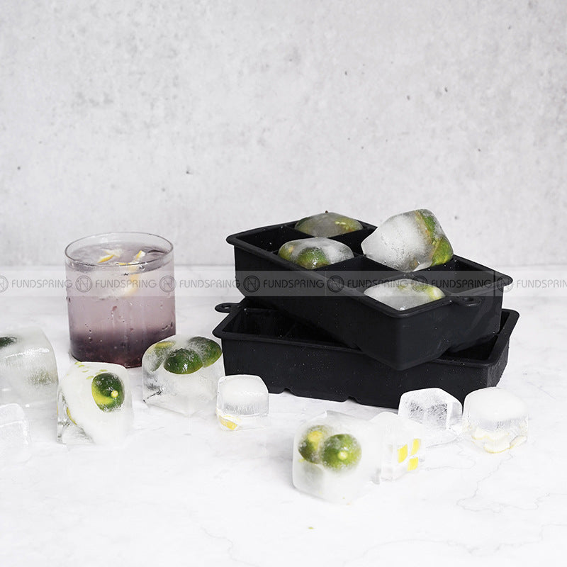 Square Grid Silicone Ice Cube Mold – 8 Compartments Square Grid Silicone Ice Cube Mold – 8 Compartments
