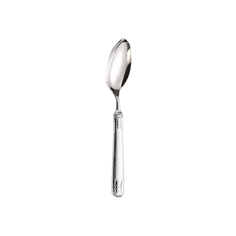 Cutlery Set of 4 With Hollow Handle, Wheat Engraving 304 Stainless Steel Fork, Knife, Spoon Cutlery Set of 4 With Hollow Handle, Wheat Engraving 304 Stainless Steel Fork, Knife, Spoon