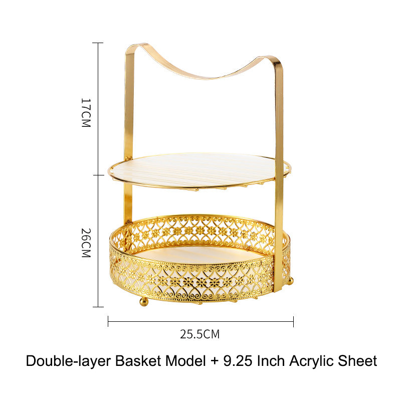 Hexagonal Afternoon Tea Delight Display Stand - Iron Snack Tray Set Hexagonal Afternoon Tea Delight Display Stand - Iron Snack Tray Set
