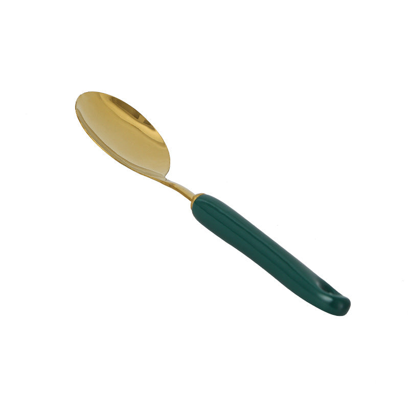 Kitchen Utensils Set with Ceramic Handled Spatula, Shovel, Spoon, and Rack Kitchen Utensils Set with Ceramic Handled Spatula, Shovel, Spoon, and Rack