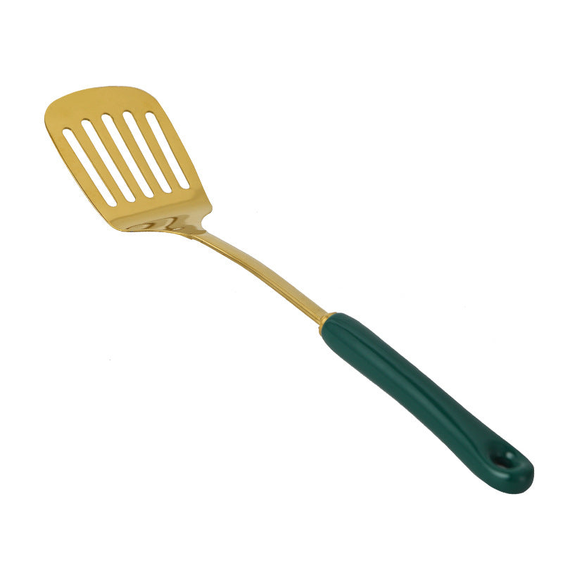 Kitchen Utensils Set with Ceramic Handled Spatula, Shovel, Spoon, and Rack Kitchen Utensils Set with Ceramic Handled Spatula, Shovel, Spoon, and Rack