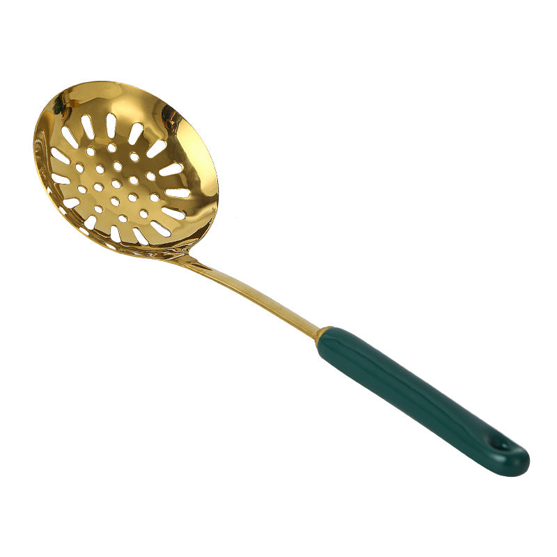 Kitchen Utensils Set with Ceramic Handled Spatula, Shovel, Spoon, and Rack Kitchen Utensils Set with Ceramic Handled Spatula, Shovel, Spoon, and Rack