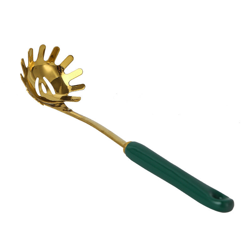 Kitchen Utensils Set with Ceramic Handled Spatula, Shovel, Spoon, and Rack Kitchen Utensils Set with Ceramic Handled Spatula, Shovel, Spoon, and Rack