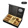Stainless Steel Cutlery Set 24 Pcs Dinner and Steak Fork, Knife, Spoon Gift Packing Stainless Steel Cutlery Set 24 Pcs Dinner and Steak Fork, Knife, Spoon Gift Packing