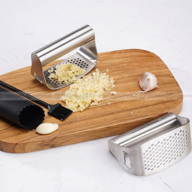Stainless Steel Garlic Press Manual Garlic Masher with Bottle Opener Stainless Steel Garlic Press Manual Garlic Masher with Bottle Opener
