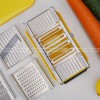 Stainless Steel Multifunctional Vegetable Cutter Grater Box 8 Pieces