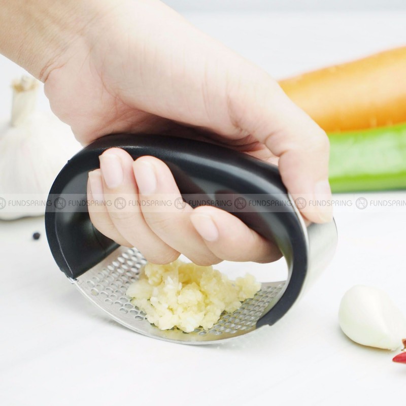Stainless Steel Ring Hand-held Garlic Press Manual Garlic Masher 3 Pcs Stainless Steel Ring Hand-held Garlic Press Manual Garlic Masher 3 Pcs