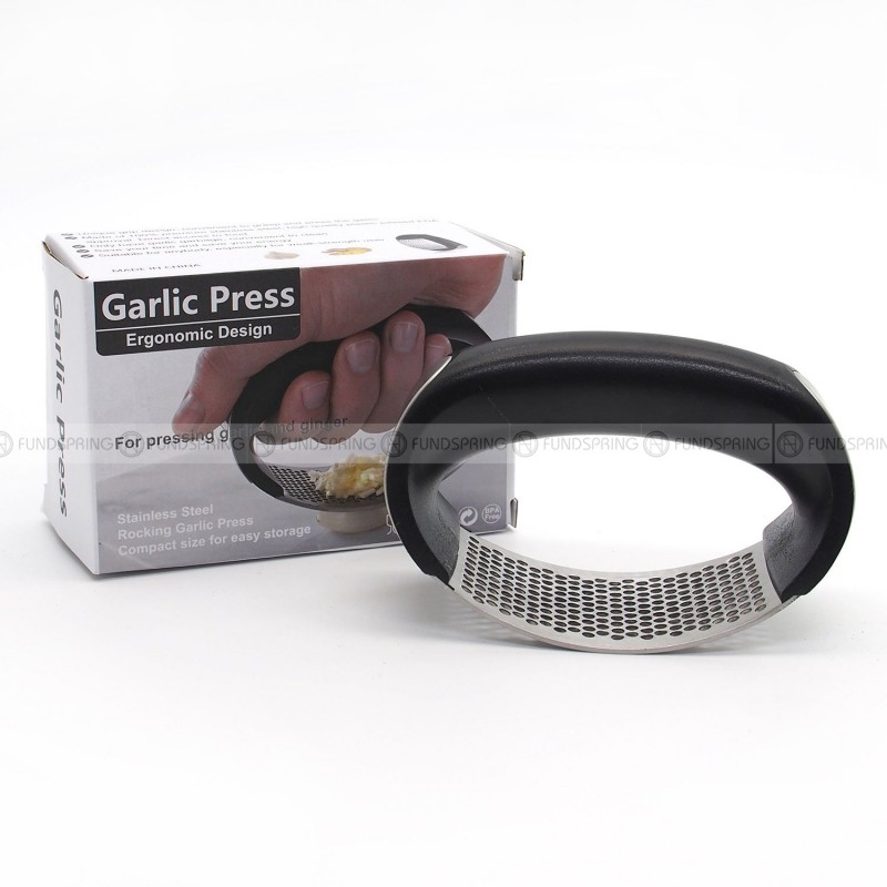 Stainless Steel Ring Hand-held Garlic Press Manual Garlic Masher 3 Pcs Stainless Steel Ring Hand-held Garlic Press Manual Garlic Masher 3 Pcs