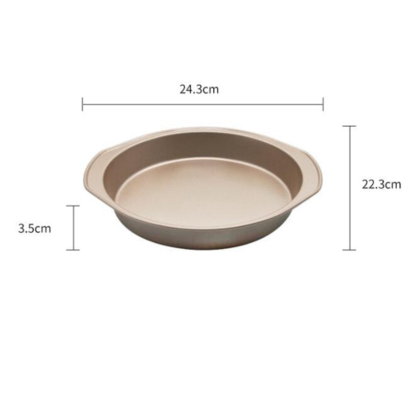 Thickened 9-inch Round Pizza Pan Cake Mold Fruit Pie Pan Baking Mold Thickened 9-inch Round Pizza Pan Cake Mold Fruit Pie Pan Baking Mold