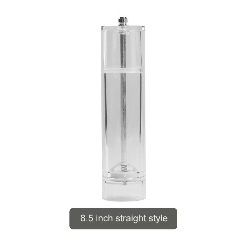 Transparent Acrylic Manual Pepper Grinder Condiment Bottle Transparent Acrylic Manual Pepper Grinder Condiment Bottle