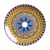 Ceramic Bohemian Dinnerware Set Creative Pattern Shallow Dinner Plate