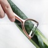 Zinc Alloy Rose Gold Peeler Multifunctional Peeling Paring Knife