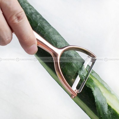 Zinc Alloy Rose Gold Peeler Multifunctional Peeling Paring Knife Zinc Alloy Rose Gold Peeler Multifunctional Peeling Paring Knife