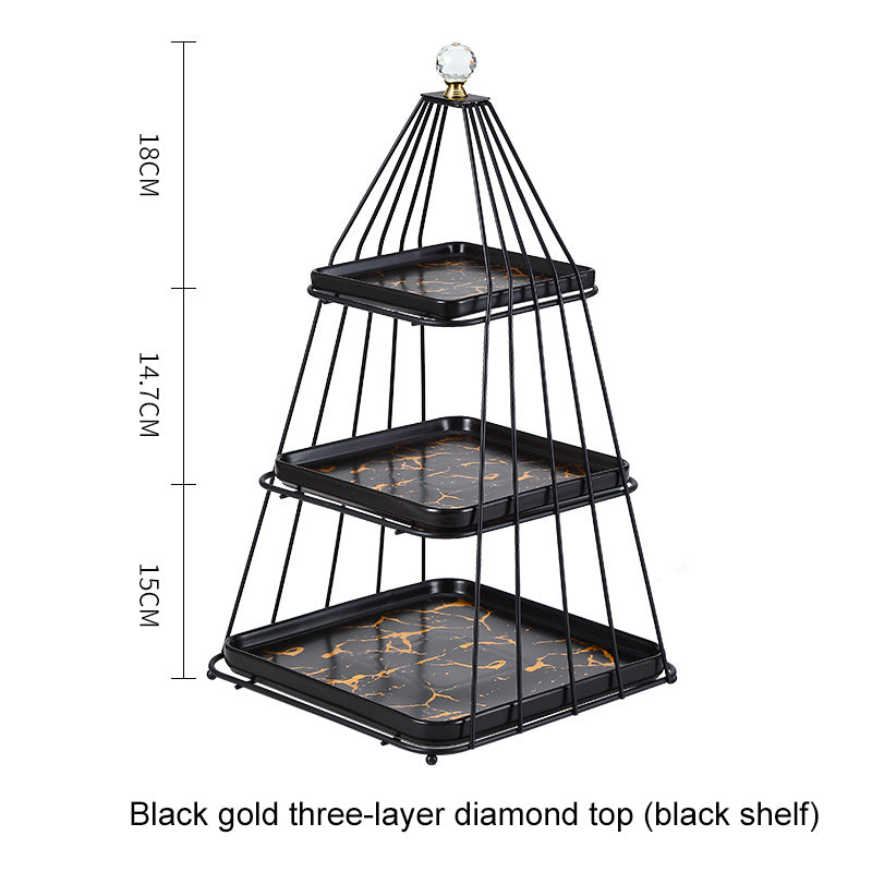 Multi-layer Afternoon Tea Pastry Fruit Plate Storage Rack Cupcake Display Stand Multi-layer Afternoon Tea Pastry Fruit Plate Storage Rack Cupcake Display Stand