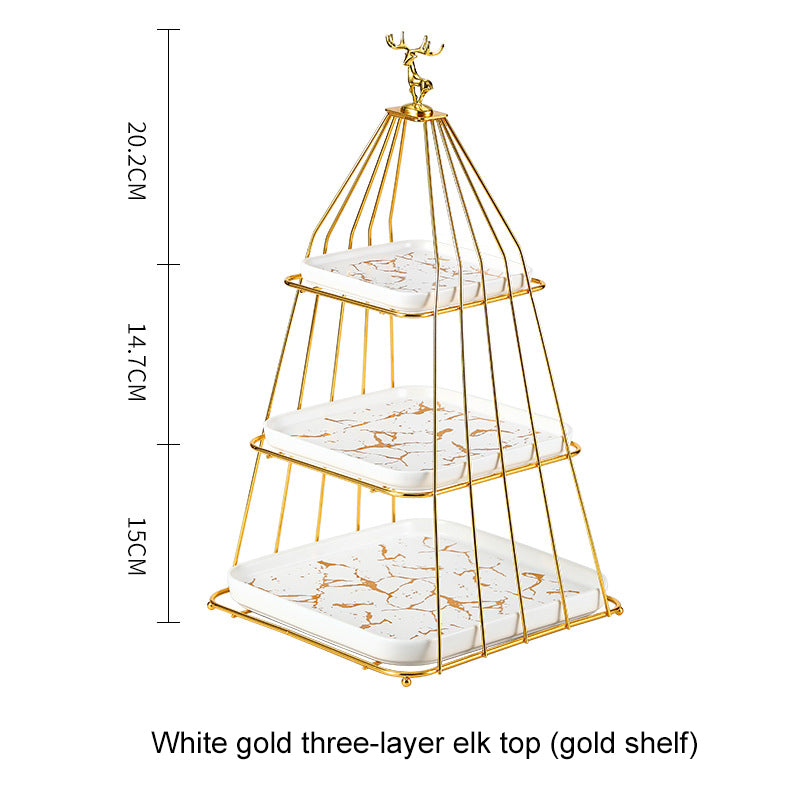 Multi-layer Afternoon Tea Pastry Fruit Plate Storage Rack Cupcake Display Stand Multi-layer Afternoon Tea Pastry Fruit Plate Storage Rack Cupcake Display Stand