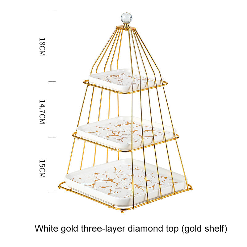 Multi-layer Afternoon Tea Pastry Fruit Plate Storage Rack Cupcake Display Stand Multi-layer Afternoon Tea Pastry Fruit Plate Storage Rack Cupcake Display Stand