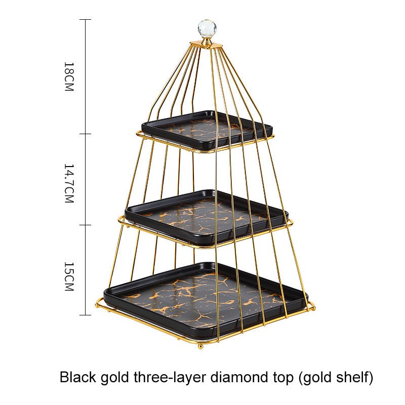 Multi-layer Afternoon Tea Pastry Fruit Plate Storage Rack Cupcake Display Stand Multi-layer Afternoon Tea Pastry Fruit Plate Storage Rack Cupcake Display Stand