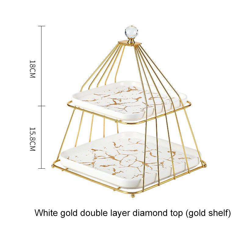 Multi-layer Afternoon Tea Pastry Fruit Plate Storage Rack Cupcake Display Stand Multi-layer Afternoon Tea Pastry Fruit Plate Storage Rack Cupcake Display Stand