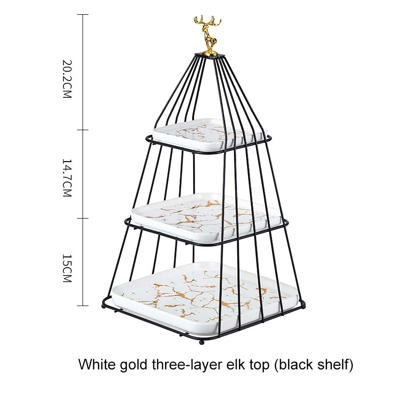 Multi-layer Afternoon Tea Pastry Fruit Plate Storage Rack Cupcake Display Stand Multi-layer Afternoon Tea Pastry Fruit Plate Storage Rack Cupcake Display Stand