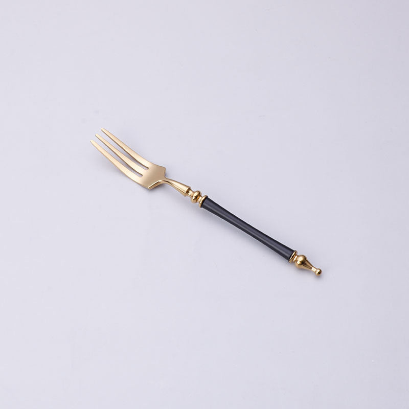 304 Stainless Steel Cutlery Set Steak Fork, Knife, Spoon, Ceramic column handle Retro Euro Design Flatware 304 Stainless Steel Cutlery Set Steak Fork, Knife, Spoon, Ceramic column handle Retro Euro Design Flatware