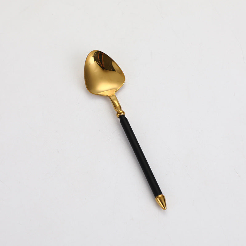 304 Stainless Steel Knife Fork Spoon Flatware Set Sea King Plated Cutlery Steak Fork Coffee Spoon 304 Stainless Steel Knife Fork Spoon Flatware Set Sea King Plated Cutlery Steak Fork Coffee Spoon