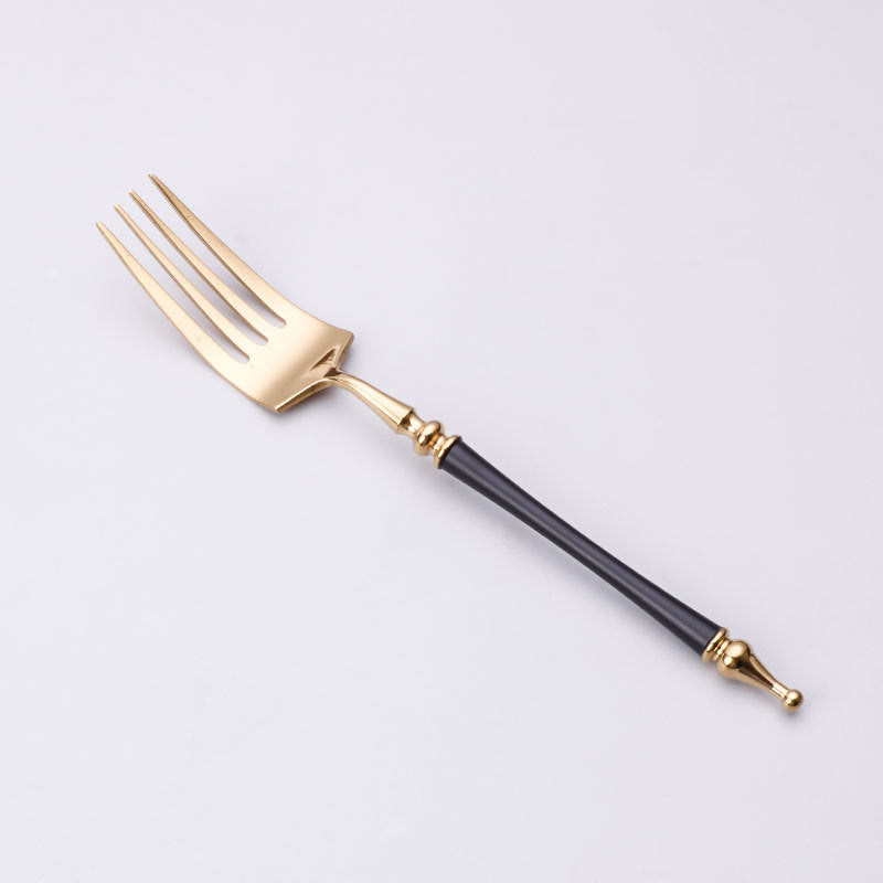 304 Stainless Steel Cutlery Set Steak Fork, Knife, Spoon, Ceramic column handle Retro Euro Design Flatware 304 Stainless Steel Cutlery Set Steak Fork, Knife, Spoon, Ceramic column handle Retro Euro Design Flatware