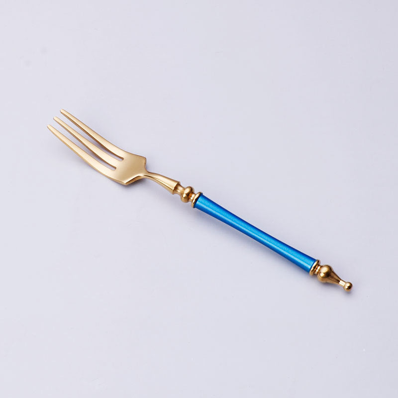 304 Stainless Steel Cutlery Set Steak Fork, Knife, Spoon, Ceramic column handle Retro Euro Design Flatware 304 Stainless Steel Cutlery Set Steak Fork, Knife, Spoon, Ceramic column handle Retro Euro Design Flatware
