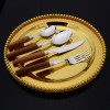 304 Stainless Steel Fork, Knife, Spoon Cutlery Set With Wooden Handle 304 Stainless Steel Fork, Knife, Spoon Cutlery Set With Wooden Handle
