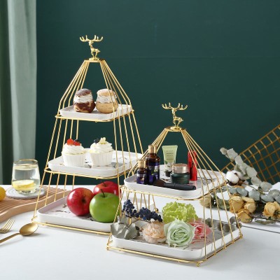 Multi-layer Afternoon Tea Pastry Fruit Plate Storage Rack Cupcake Display Stand Multi-layer Afternoon Tea Pastry Fruit Plate Storage Rack Cupcake Display Stand