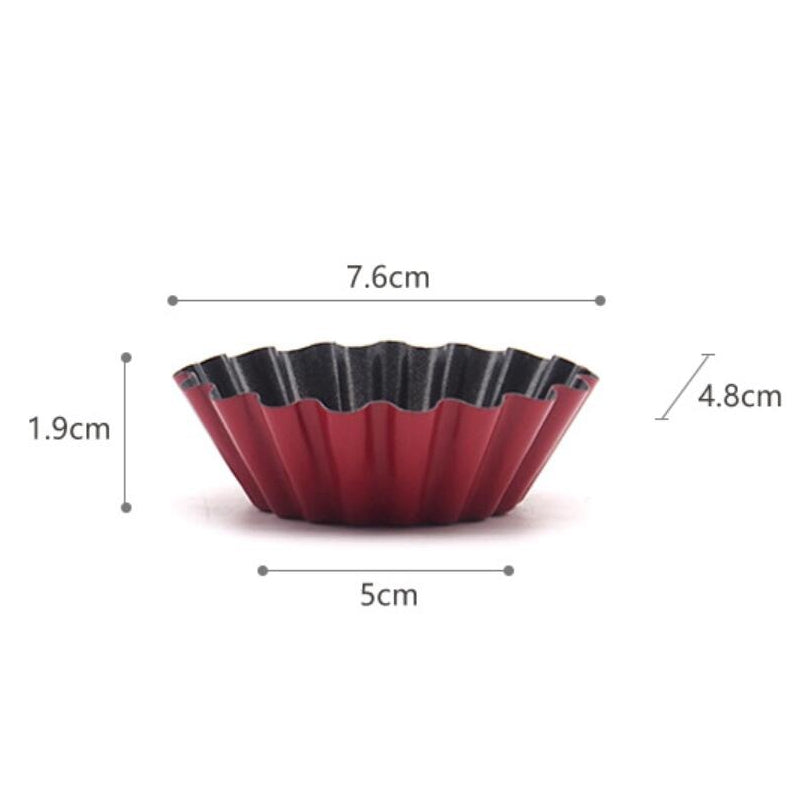 Petite Elegance Oval Egg Tart Molds: Small Pie Pan and Non-Stick Baking Set of 3 Petite Elegance Oval Egg Tart Molds: Small Pie Pan and Non-Stick Baking Set of 3