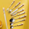 Creative Fruit Pattern Stainless Steel Fork, Knife, Spoon, Chopsticks, Steak Flatware Set Creative Fruit Pattern Stainless Steel Fork, Knife, Spoon, Chopsticks, Steak Flatware Set