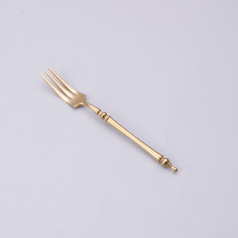 304 Stainless Steel Cutlery Set Steak Fork, Knife, Spoon, Ceramic column handle Retro Euro Design Flatware 304 Stainless Steel Cutlery Set Steak Fork, Knife, Spoon, Ceramic column handle Retro Euro Design Flatware