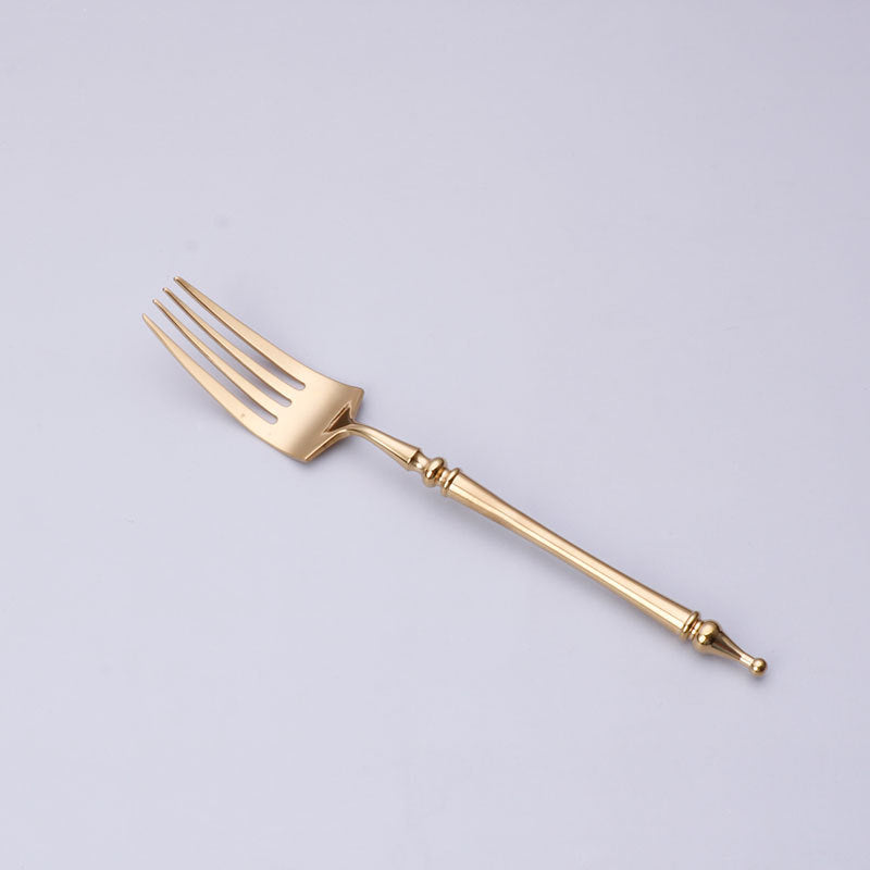 304 Stainless Steel Cutlery Set Steak Fork, Knife, Spoon, Ceramic column handle Retro Euro Design Flatware 304 Stainless Steel Cutlery Set Steak Fork, Knife, Spoon, Ceramic column handle Retro Euro Design Flatware