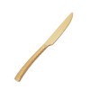 High-Grade Gold and Silver Fork, Spoon, Knife Set, 430 Stainless Steel, Gold-plated Cutlery Set of 4