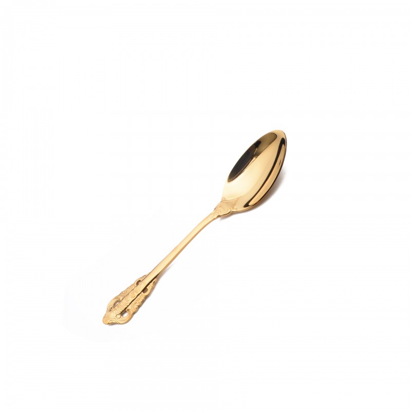 Europe Retro Gold, Silver Flatware Set Engraved Fork, Spoon, Knife For Dinner Set of 4 Europe Retro Gold, Silver Flatware Set Engraved Fork, Spoon, Knife For Dinner Set of 4