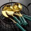 Kitchen Utensils Set with Ceramic Handled Spatula, Shovel, Spoon, and Rack Kitchen Utensils Set with Ceramic Handled Spatula, Shovel, Spoon, and Rack