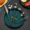Matte 304 Stainless Steel Knife, Fork, Spoon Cutlery Set, High-quality Steak Flatware Set Matte 304 Stainless Steel Knife, Fork, Spoon Cutlery Set, High-quality Steak Flatware Set