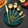 Matte 304 Stainless Steel Knife, Fork, Spoon Cutlery Set, High-quality Steak Flatware Set Matte 304 Stainless Steel Knife, Fork, Spoon Cutlery Set, High-quality Steak Flatware Set
