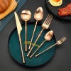 Matte 304 Stainless Steel Knife, Fork, Spoon Cutlery Set, High-quality Steak Flatware Set Matte 304 Stainless Steel Knife, Fork, Spoon Cutlery Set, High-quality Steak Flatware Set