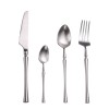 Matte 304 Stainless Steel Knife, Fork, Spoon Cutlery Set, High-quality Steak Flatware Set Matte 304 Stainless Steel Knife, Fork, Spoon Cutlery Set, High-quality Steak Flatware Set