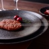 Ceramic Dinner Plate Black Dinner Plate Round Steak Plate 8" and 10" Set of 2 Ceramic Dinner Plate Black Dinner Plate Round Steak Plate 8" and 10" Set of 2