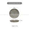 Threaded Elegance Ceramic Dinner Plate Set in Vintage Khaki - 7.5" and 10.5" Threaded Elegance Ceramic Dinner Plate Set in Vintage Khaki - 7.5" and 10.5"