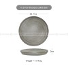 Threaded Elegance Ceramic Dinner Plate Set in Vintage Khaki - 7.5" and 10.5" Threaded Elegance Ceramic Dinner Plate Set in Vintage Khaki - 7.5" and 10.5"