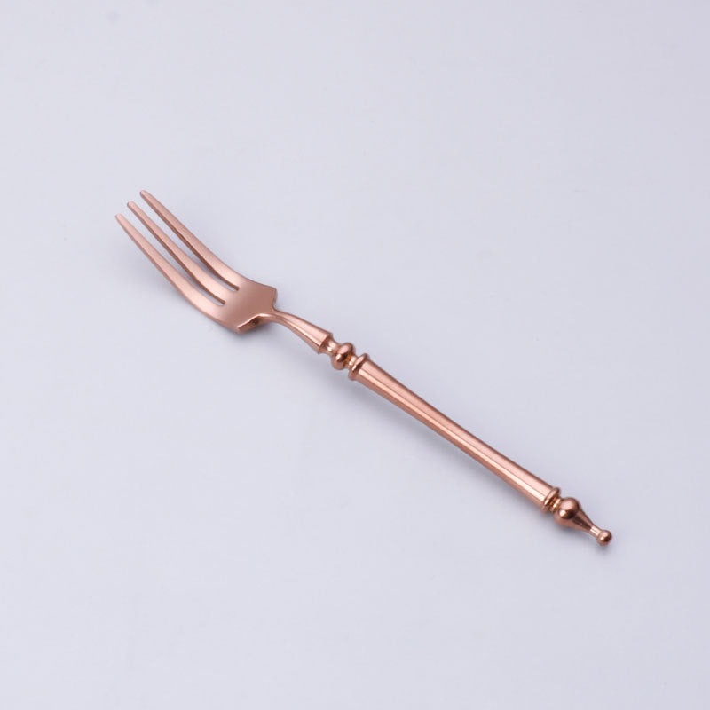 304 Stainless Steel Cutlery Set Steak Fork, Knife, Spoon, Ceramic column handle Retro Euro Design Flatware 304 Stainless Steel Cutlery Set Steak Fork, Knife, Spoon, Ceramic column handle Retro Euro Design Flatware